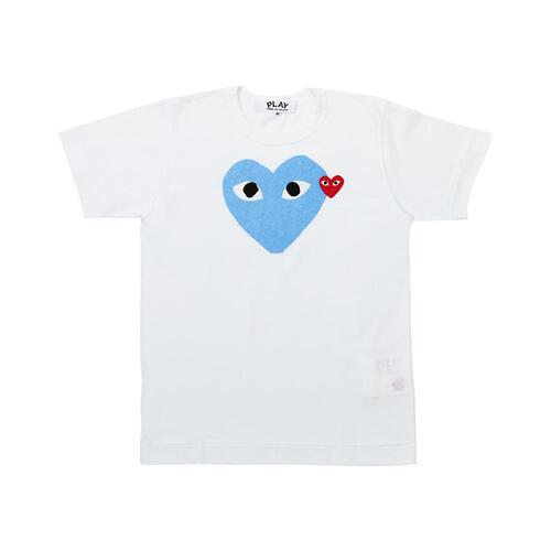 꼼데가르송 하트 로고 티셔츠 P1T105 BLUE