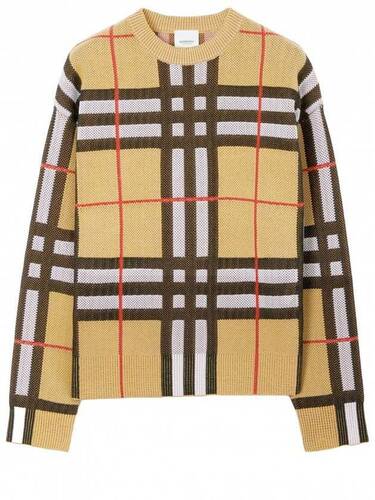 버버리 Checkered technical cotton sweater체크 테크니컬 코튼 스웨터 8070354