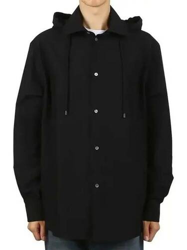 로에베 Hooded overshirt in cotton아나그램 코튼 후드 오버셔츠 H526Y05WBB 1100 /1