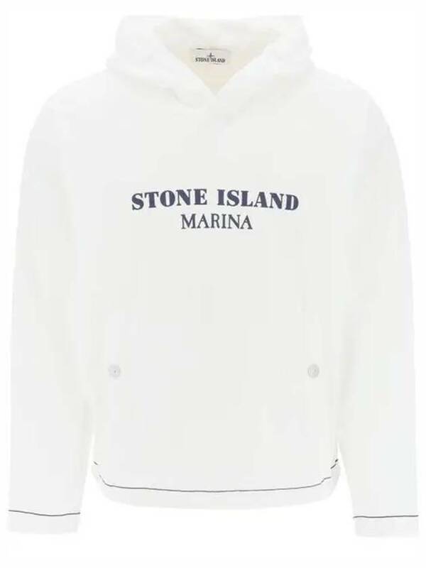 스톤아일랜드 615X2  MARINA ‘OLD’ TREATMENT Hooded Sweatshirt Oversized Fit마리나 올드 트리트먼트 후드티 오버사이즈핏 8015615X2 V0001 /1